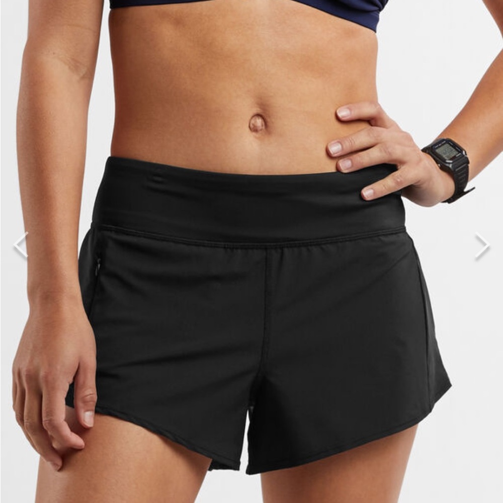 NWT Title Nine Wahine Swim Shorts - Black, Size M (8-10)